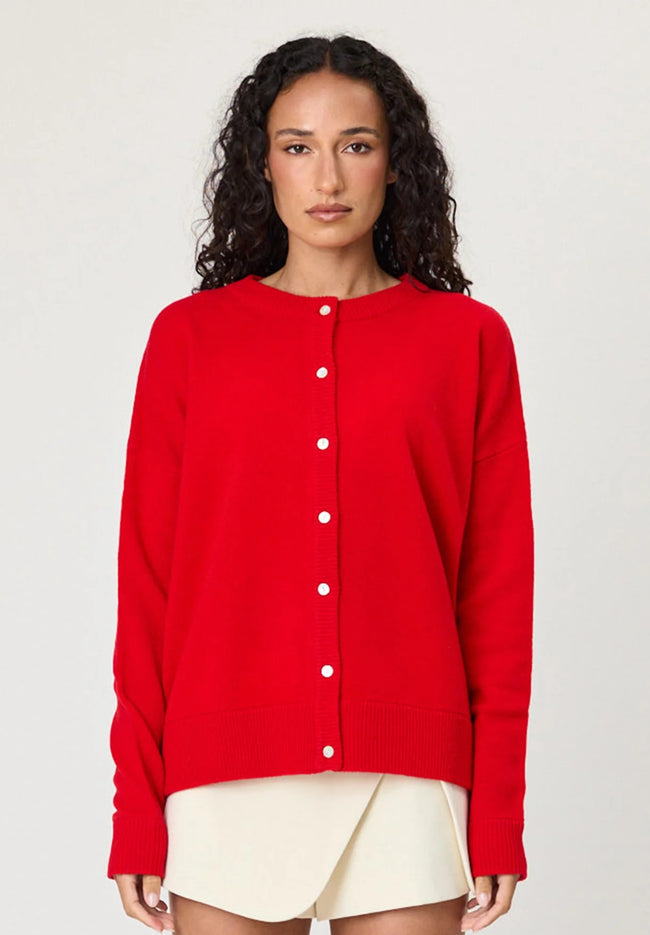 Tali Cardigan - Chilli-REMAIN-P&amp;K The General Store