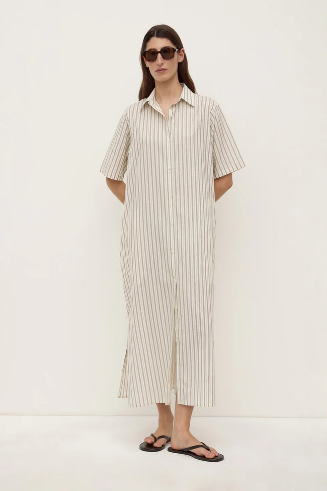 Ria Stripe Midi Shirt Dress-ASSEMBLY LABEL-P&amp;K The General Store