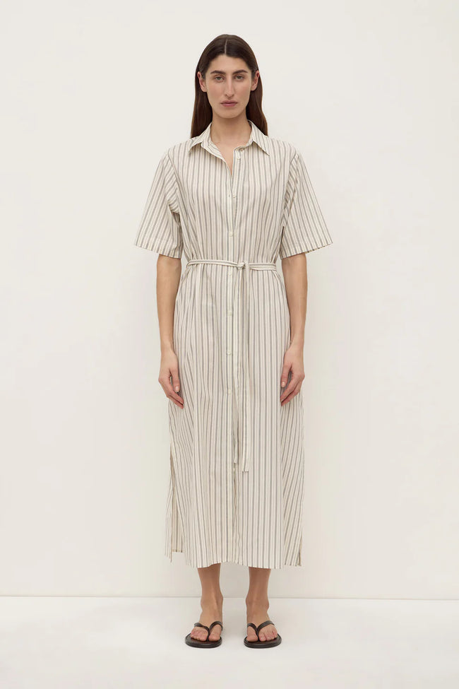 Ria Stripe Midi Shirt Dress-ASSEMBLY LABEL-P&amp;K The General Store