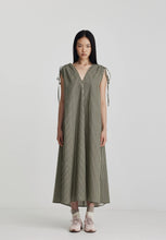 Load image into Gallery viewer, Armadi Dress - Khaki/ Butter Stripe
