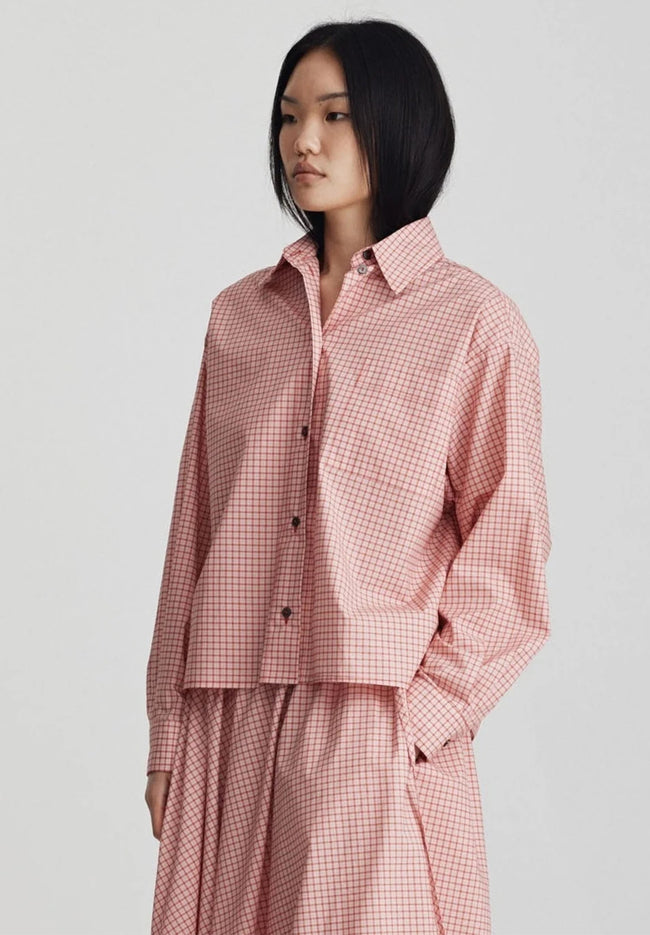 Botic Shirt - Cherry Red Check-RICOCHET-P&amp;K The General Store