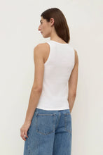 Load image into Gallery viewer, Robyn Scoop Neck Rib Tank - White-ASSEMBLY LABEL-P&amp;K The General Store
