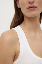 Load image into Gallery viewer, Robyn Scoop Neck Rib Tank - White-ASSEMBLY LABEL-P&amp;K The General Store
