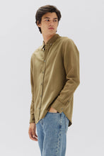Load image into Gallery viewer, Rosco Long Sleeve Shirt - Pea-ASSEMBLY LABEL-P&amp;K The General Store

