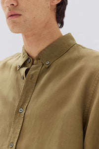 Rosco Long Sleeve Shirt - Pea-ASSEMBLY LABEL-P&amp;K The General Store