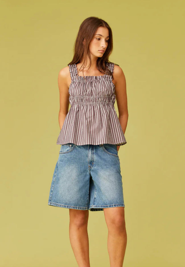 Trulli Top - Brown Stripe-RUBY-P&amp;K The General Store