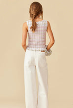 Load image into Gallery viewer, Anastasia Tank - Hydrangea/Tartan-RUBY-P&amp;K The General Store
