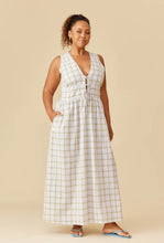 Load image into Gallery viewer, Benny Tie Dress - Hydrangea Tartan-RUBY-P&amp;K The General Store
