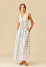 Load image into Gallery viewer, Benny Tie Dress - Hydrangea Tartan-RUBY-P&amp;K The General Store
