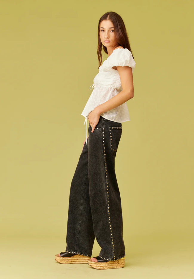 Blanca Top - White Broidery-RUBY-P&amp;K The General Store