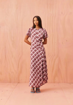Haze Midi Dress - Haze Tartan-RUBY-P&amp;K The General Store