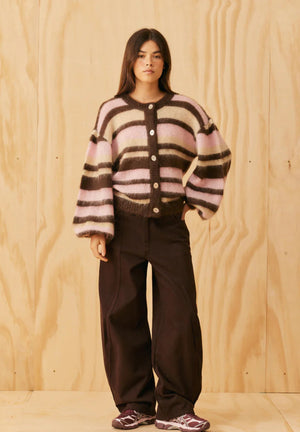 Josie Cardigan - Neapolitan Stripe-RUBY-P&amp;K The General Store