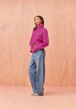 Load image into Gallery viewer, Matilda Zip Cardigan - Magenta
