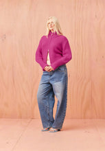 Load image into Gallery viewer, Matilda Zip Cardigan - Magenta
