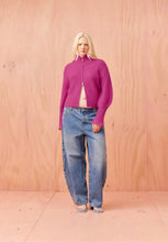 Load image into Gallery viewer, Matilda Zip Cardigan - Magenta
