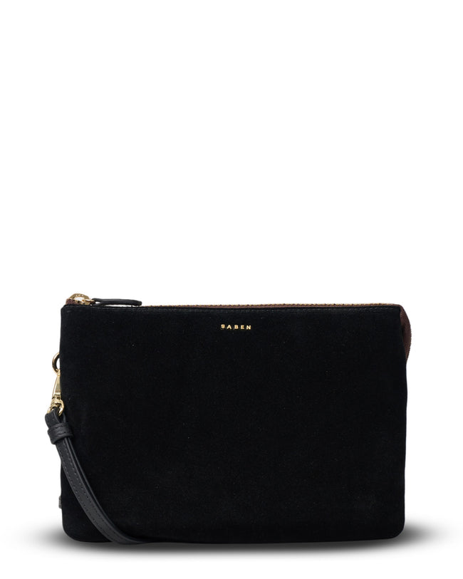 Tilly's Big Sis Crossbody - Black Suede-SABEN-P&amp;K The General Store