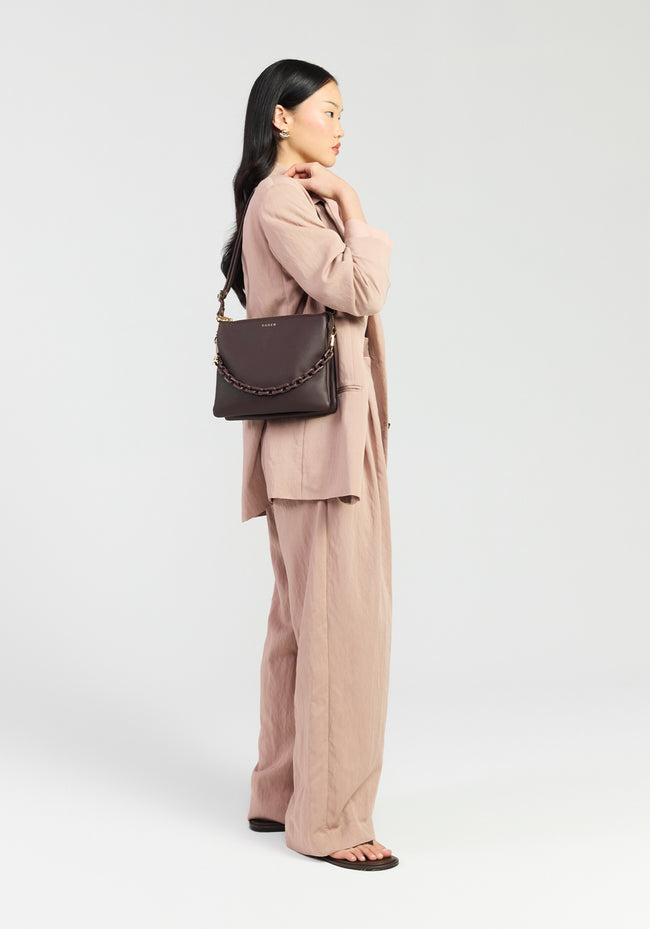Matilda Crossbody - Cacao + Tonal Chain-SABEN-P&amp;K The General Store