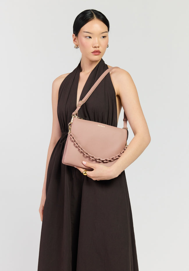 Matilda Crossbody - Rosewater + Tonal Chain-SABEN-P&amp;K The General Store