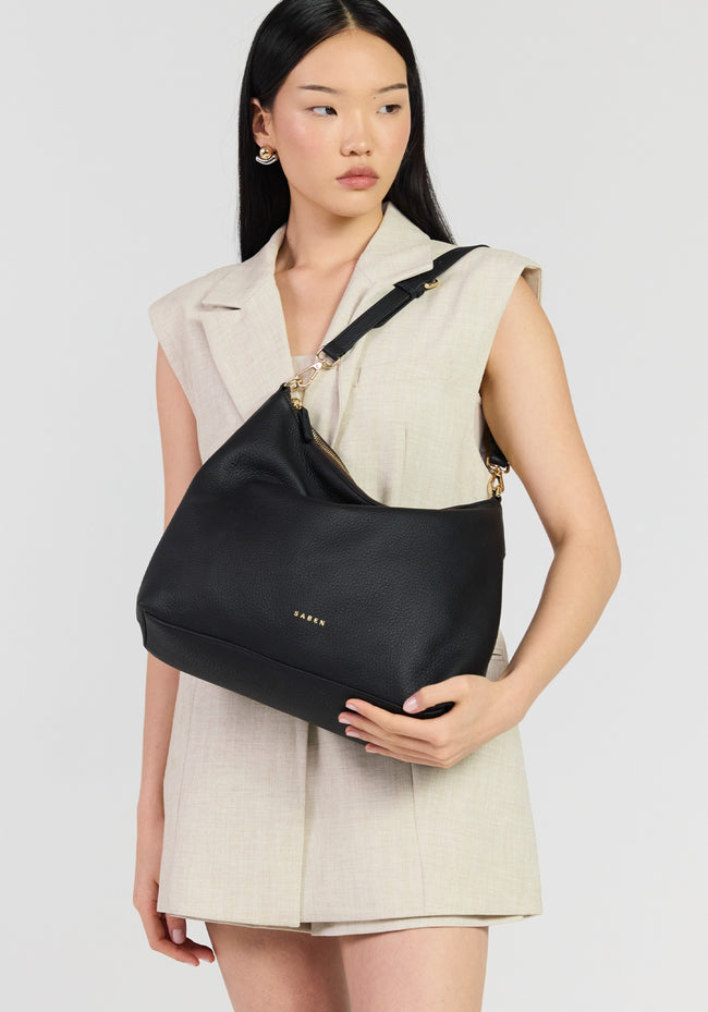 Miki Shoulder Bag - Black Luxe-SABEN-P&amp;K The General Store