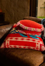 Load image into Gallery viewer, Reese Round Cushion - Poppy Feather Insert-SAGE AND CLARE-P&amp;K The General Store
