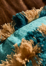 Load image into Gallery viewer, Reese Round Cushion - Turquoise Feather Insert-SAGE AND CLARE-P&amp;K The General Store
