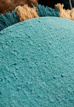 Load image into Gallery viewer, Reese Round Cushion - Turquoise Feather Insert-SAGE AND CLARE-P&amp;K The General Store

