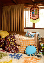 Load image into Gallery viewer, Reese Round Cushion - Turquoise Feather Insert-SAGE AND CLARE-P&amp;K The General Store
