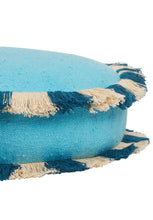 Load image into Gallery viewer, Reese Round Cushion - Turquoise Feather Insert-SAGE AND CLARE-P&amp;K The General Store
