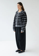 Load image into Gallery viewer, Alpaca Blend Cardigan - Graphite Stripe-SOPHIE-P&amp;K The General Store
