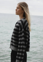 Load image into Gallery viewer, Alpaca Blend Cardigan - Graphite Stripe-SOPHIE-P&amp;K The General Store
