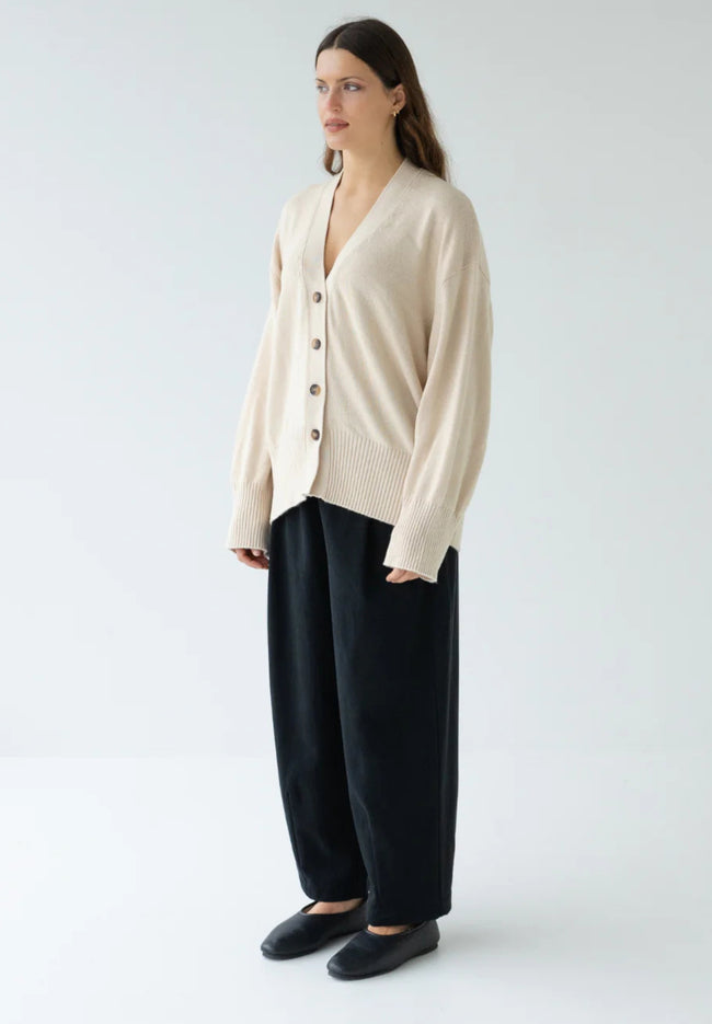 Love Me Cardigan (Cotton/Cashmere) - Oat-SOPHIE-P&amp;K The General Store