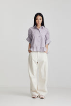 Load image into Gallery viewer, Joni Shirt - Purple Check
