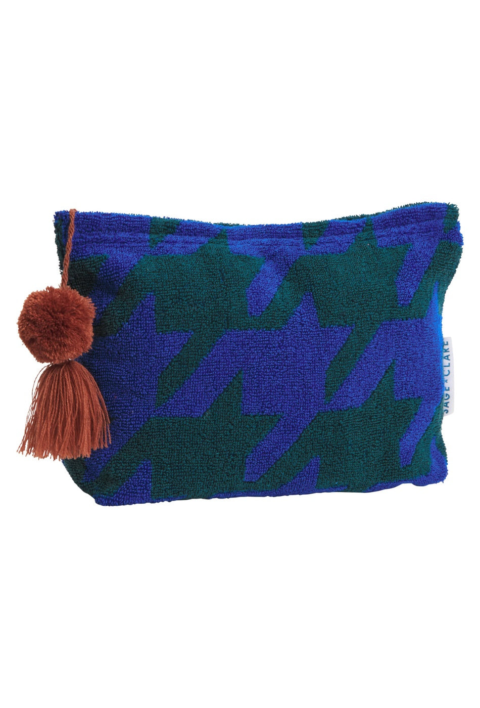 Vinita Terry Pouch - Lapis - Large-SAGE AND CLARE-P&K The General Store