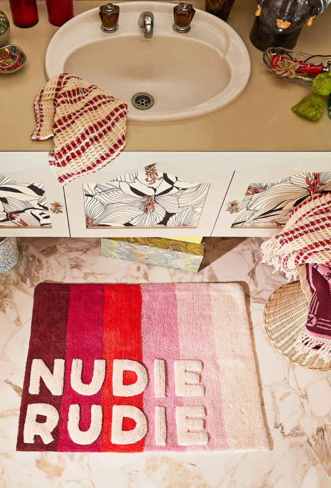 Dariel Nudie Rudie Bath Mat - Scarlet-SAGE AND CLARE-P&amp;K The General Store