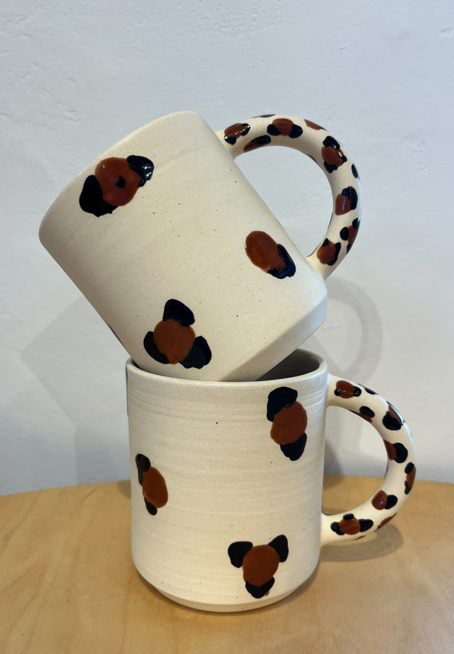 Mug - Cream - Leopard Glaze-Sara Boult-P&amp;K The General Store