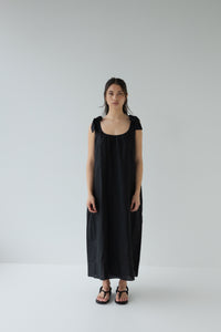 Bows Dress - Black-SOPHIE-P&amp;K The General Store