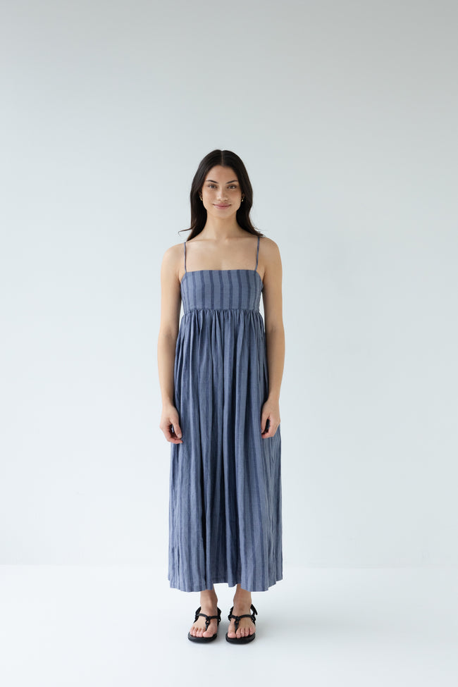 Go To Dress - Denim Stripe-SOPHIE-P&amp;K The General Store