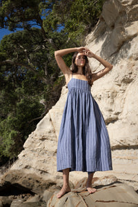Go To Dress - Denim Stripe-SOPHIE-P&amp;K The General Store