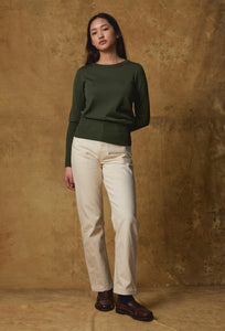 Merino Long Rib Sweater - Loden-STANDARD ISSUE-P&amp;K The General Store
