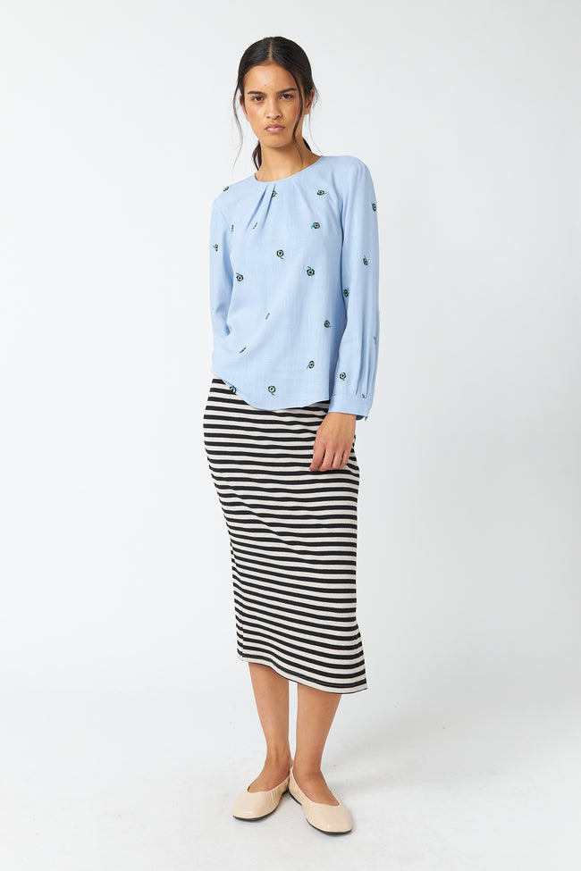 Pansy Top - Sky Blue-Sylvester-P&amp;K The General Store