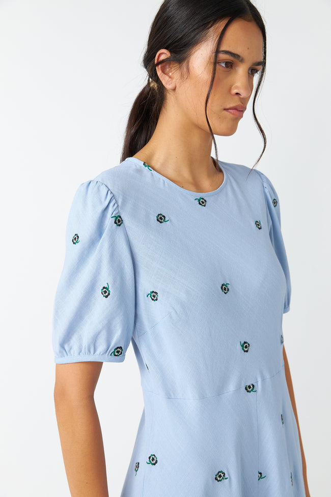 Pansy Dress - Sky Blue-Sylvester-P&amp;K The General Store