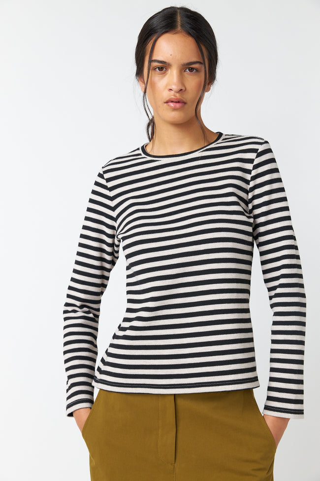 Stripey Top - Black-Sylvester-P&amp;K The General Store