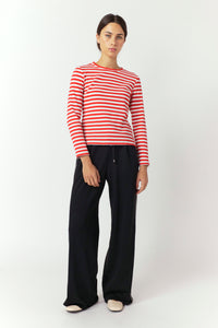 Stripey Top - Red-Sylvester-P&amp;K The General Store