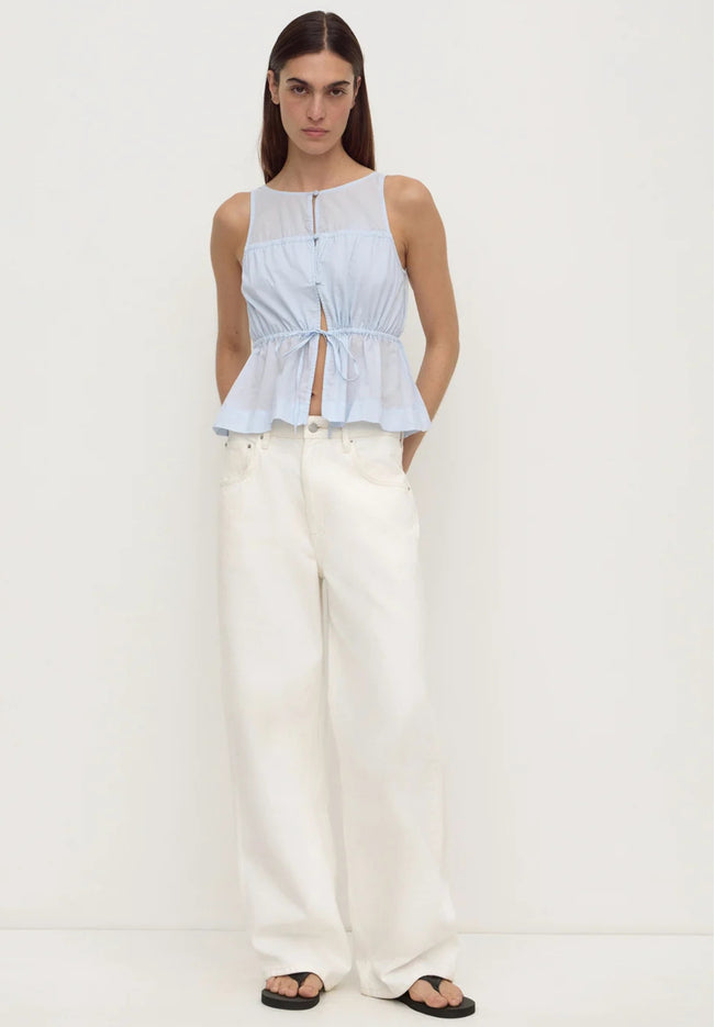 Suzie Top - Powder Blue-ASSEMBLY LABEL-P&amp;K The General Store