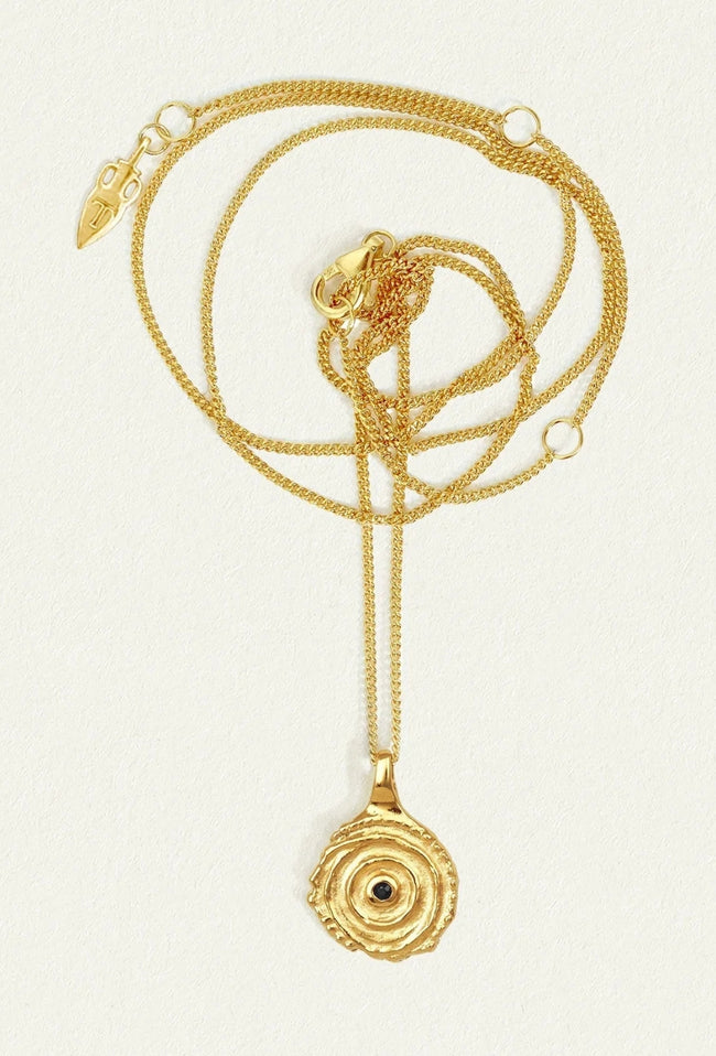 Aster Necklace Black Spinal - Gold Vermeil-TEMPLE OF THE SUN-P&amp;K The General Store