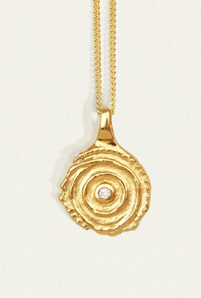 Aster Necklace Diamond - Gold Vermeil-TEMPLE OF THE SUN-P&amp;K The General Store
