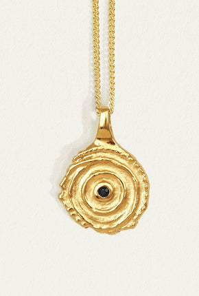 Aster Necklace Black Spinal - Gold Vermeil-TEMPLE OF THE SUN-P&amp;K The General Store