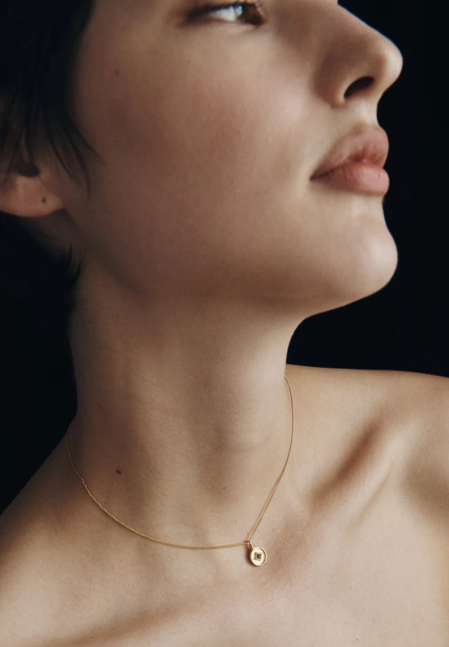 Blaze Coin Necklace - Gold Vermeil-TEMPLE OF THE SUN-P&amp;K The General Store