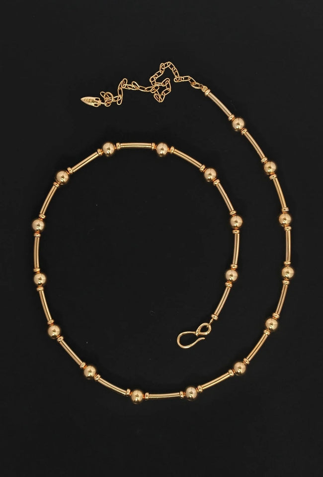 Alba Beaded Collar - Gold-TEMPLE OF THE SUN-P&amp;K The General Store