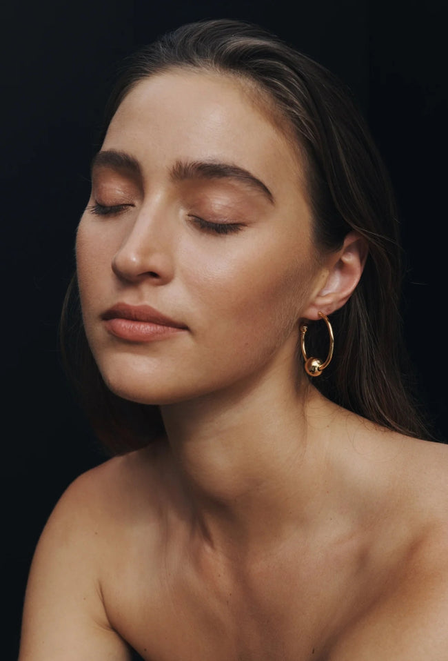 Alba Hoops Large - Gold-TEMPLE OF THE SUN-P&amp;K The General Store